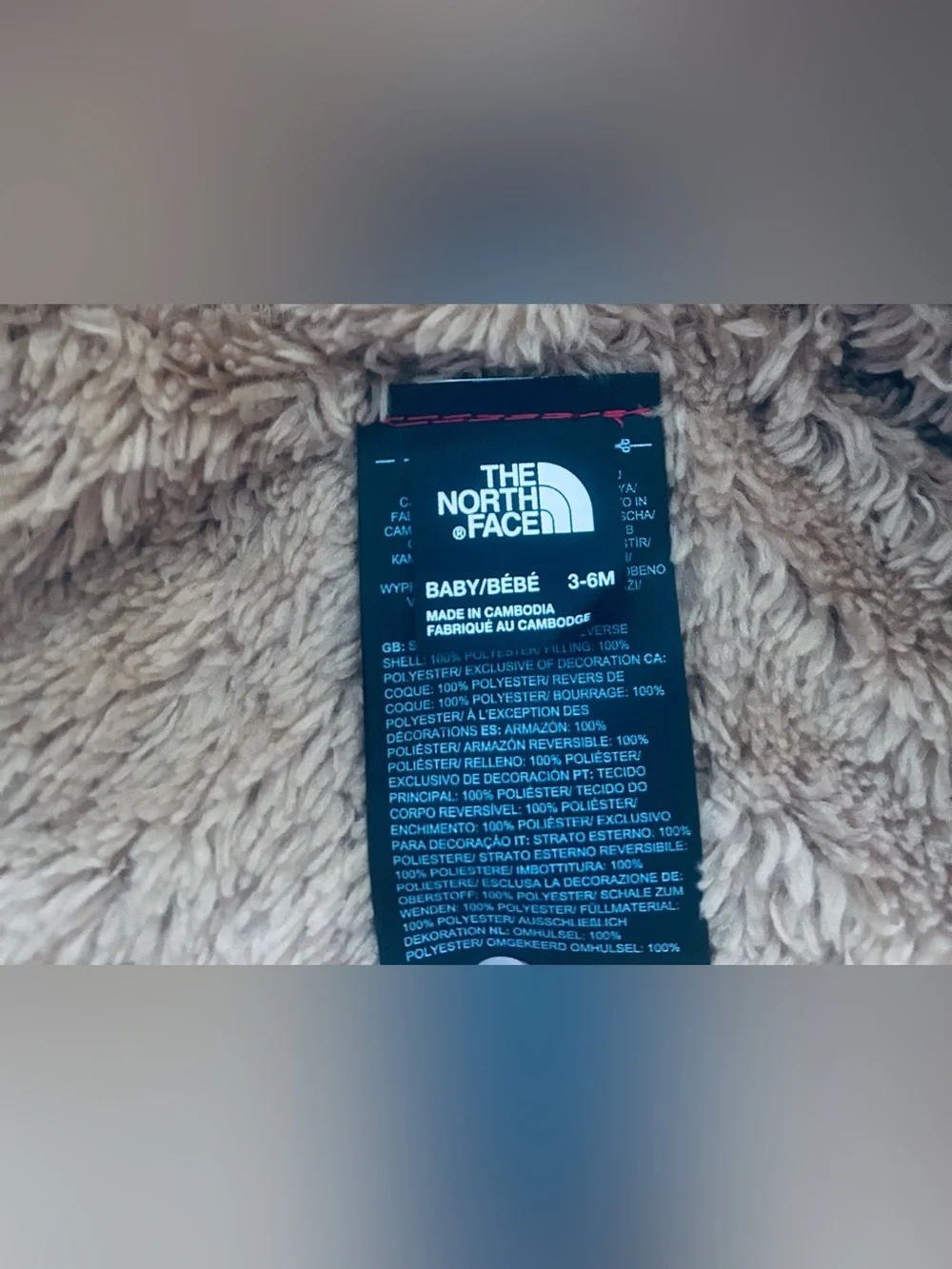 NWOT The North Face Infant Reversible Perrito Hooded Jacket
